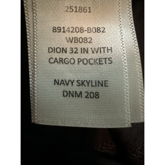 PAIGE Dion 32 Flared Cargo‎ Trouser Pants Navy Blue Skyline Women's 30 NWOT - Picture 9 of 12